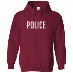 Police Classic Unisex Kids and Adults Pullover Hoodie